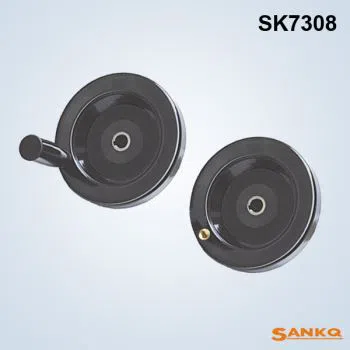 Two Spoke Control Hand Wheel with Foldaway Revolving Handle (W-001)