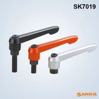 Whole Zinc Alloy Black Adjustable Handles for Packaging Machinery with SGS