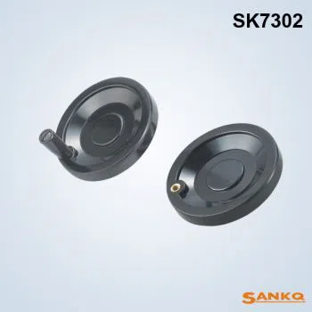 Quality Safety Bakelite Black Solid Handwheel with Folding Handle